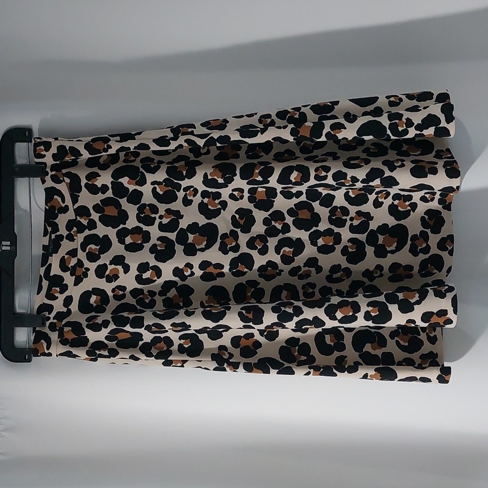 Ann Taylor Animal Print A-line Skirt